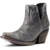 imageAriat Womens Hazel Western BootNaturally Distressed BlackSilver Metallic
