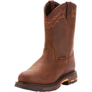 imageAriat Mens WorkHog Waterproof Work BootBrown