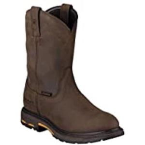 imageAriat Mens WorkHog Waterproof Work BootOiled Dark Brown