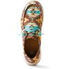 imageARIAT Womens Hilo Stretch Embossed Flats Casual  BlackAncient Turq Print