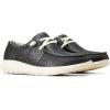 imageARIAT Womens Hilo Stretch Embossed Flats Casual  BlackBlack Floral Emboss