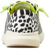 imageARIAT Womens Hilo Stretch Embossed Flats Casual  BlackBlack White Animal Print