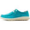 imageARIAT Womens Hilo Stretch Embossed Flats Casual  BlackBrightest Turquoise