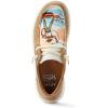 imageARIAT Womens Hilo Stretch Embossed Flats Casual  BlackBrown BomberSurfing Paniolo Print