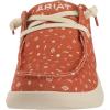 imageARIAT Womens Hilo Stretch Embossed Flats Casual  BlackClay Dibujo Print