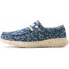 imageARIAT Womens Hilo Stretch Embossed Flats Casual  BlackDenim Leopard