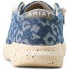 imageARIAT Womens Hilo Stretch Embossed Flats Casual  BlackDenim Leopard