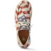 imageARIAT Womens Hilo Stretch Embossed Flats Casual  BlackDistressed Flag