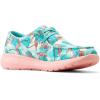 imageARIAT Womens Hilo Stretch Embossed Flats Casual  BlackFlamingo Print