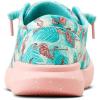 imageARIAT Womens Hilo Stretch Embossed Flats Casual  BlackFlamingo Print