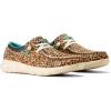 imageARIAT Womens Hilo Stretch Embossed Flats Casual  BlackHair on Cheetah Print