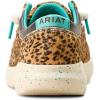 imageARIAT Womens Hilo Stretch Embossed Flats Casual  BlackHair on Cheetah Print