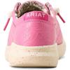 imageARIAT Womens Hilo Stretch Embossed Flats Casual  BlackHot Pink Floral Emboss