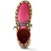imageARIAT Womens Hilo Stretch Embossed Flats Casual  BlackHot PinkAll Smiles