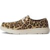 imageARIAT Womens Hilo Stretch Embossed Flats Casual  BlackLeopard Print
