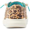 imageARIAT Womens Hilo Stretch Embossed Flats Casual  BlackLively Leopard