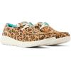 imageARIAT Womens Hilo Stretch Embossed Flats Casual  BlackLively Leopard