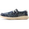 imageARIAT Womens Hilo Stretch Embossed Flats Casual  BlackMixed Deepest Denim