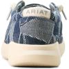 imageARIAT Womens Hilo Stretch Embossed Flats Casual  BlackMixed Deepest Denim