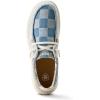 imageARIAT Womens Hilo Stretch Embossed Flats Casual  BlackMixed Light Checkered Denim