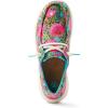 imageARIAT Womens Hilo Stretch Embossed Flats Casual  BlackPrickly Pear