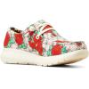 imageARIAT Womens Hilo Stretch Embossed Flats Casual  BlackRose Logo Print