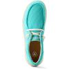 imageARIAT Womens Hilo Stretch Embossed Flats Casual  BlackTurquoise Corduroy