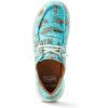 imageARIAT Womens Hilo Stretch Embossed Flats Casual  BlackTurquoise Paniolo Print