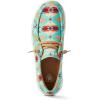 imageARIAT Womens Hilo Stretch Embossed Flats Casual  BlackTurquoise Saddle Blanket