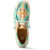 imageARIAT Womens Hilo Stretch Embossed Flats Casual  BlackTurquoise Tempe