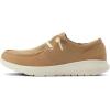 imageARIAT Womens Hilo Stretch Embossed Flats Casual  BlackWashed Tan Canvas