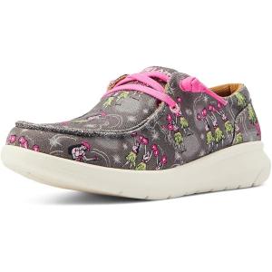 imageARIAT Womens Hilo Stretch Embossed Flats Casual  BlackHula Print