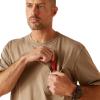 imageAriat Mens Rebar Workman Born For This TShirtBrindle Heather