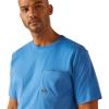 imageAriat Mens Rebar Workman Born For This TShirtCampanulaGrey Camo