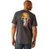 imageAriat Mens Rebar Workman Born For This TShirtCharcoalMexico