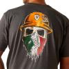 imageAriat Mens Rebar Workman Born For This TShirtCharcoalMexico