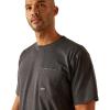 imageAriat Mens Rebar Workman Born For This TShirtCharcoalMexico