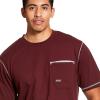 imageAriat Mens Rebar Workman Born For This TShirtMalbec