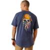 imageAriat Mens Rebar Workman Born For This TShirtNavy HeatherUsa
