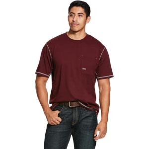 imageAriat Mens Rebar Workman Born For This TShirtMalbec
