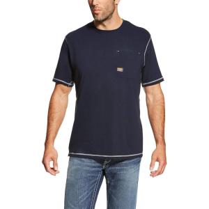 imageAriat Mens Rebar Workman Born For This TShirtNavy