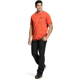 imageAriat Mens Rebar Workman Born For This TShirtVolcanic Heather
