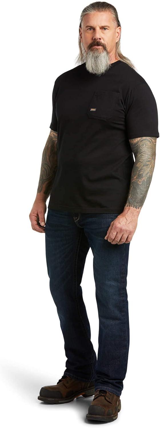 imageARIAT Mens Rebar Cotton Strong Mexican Pride Graphic TShirtBlack