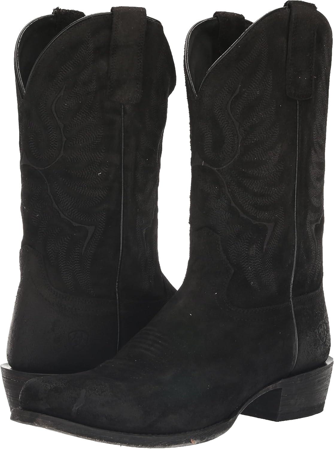 imageAriat Mens Circuit High Stepper Western BootDistressed Black Suede