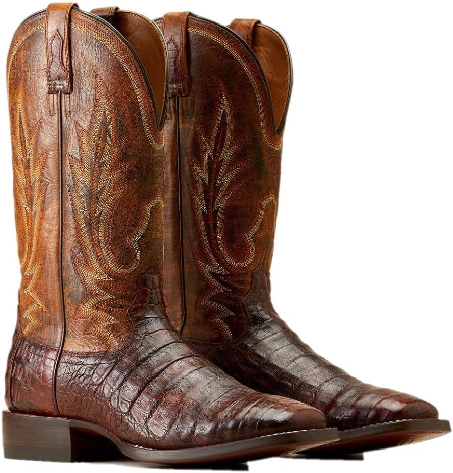 imageAriat Mens Gunslinger Cowboy BootDark Amber Caiman Belly