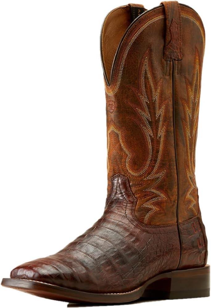 imageAriat Mens Gunslinger Cowboy BootDark Amber Caiman Belly