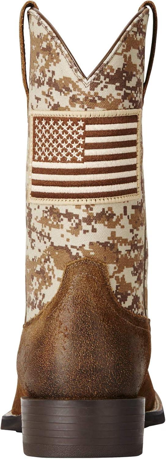 imageAriat Mens Sport Patriot Western BootBlack DeertanBlack Camo Print