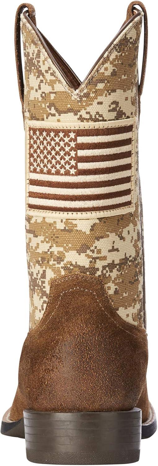 imageAriat Mens Sport Patriot Western BootDistressed Brown