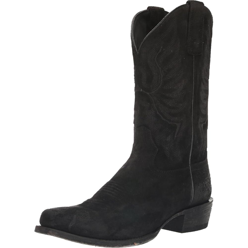 imageAriat Mens Circuit High Stepper Western BootDistressed Black Suede