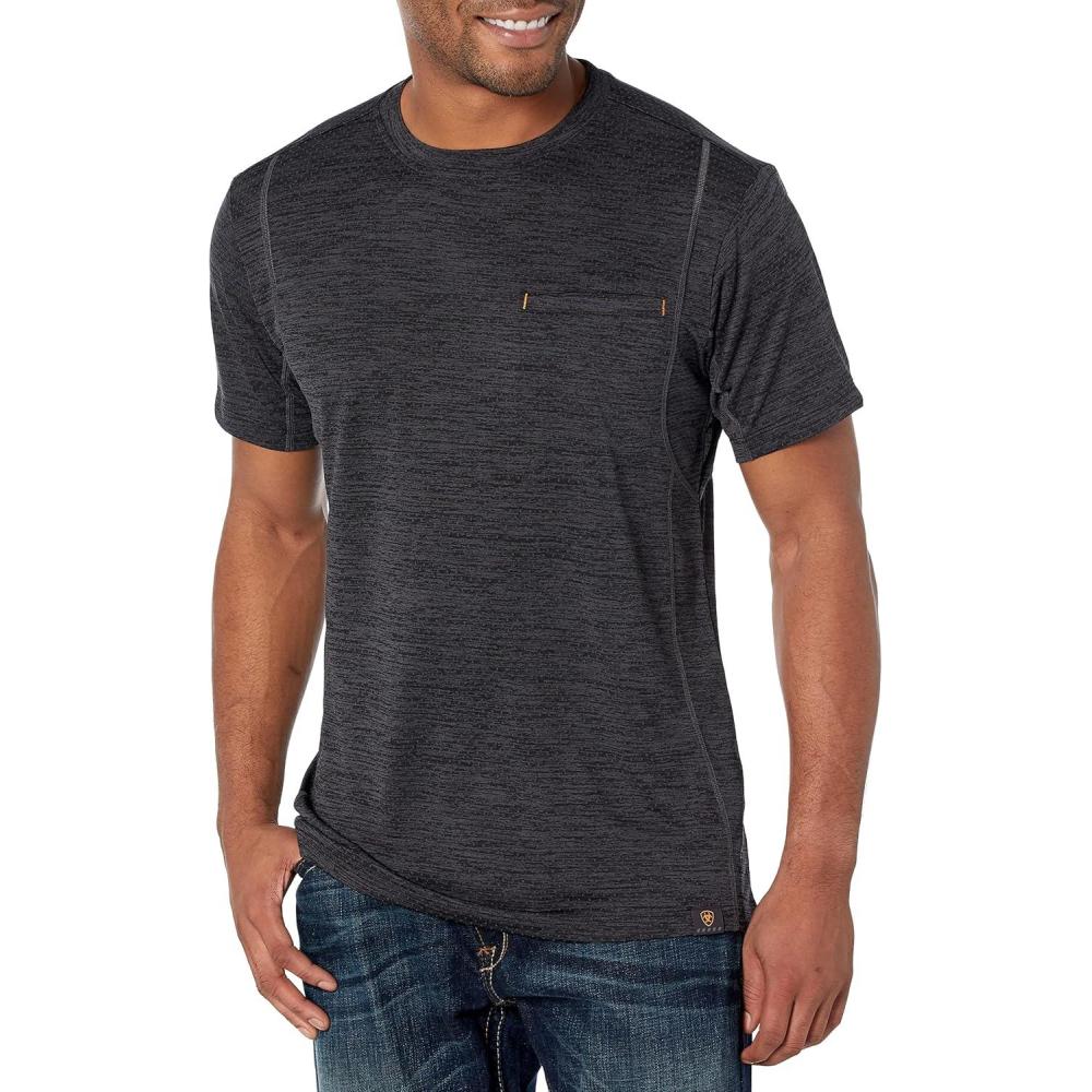 imageAriat Mens Rebar Evolution Athletic Fit TShirtBlack